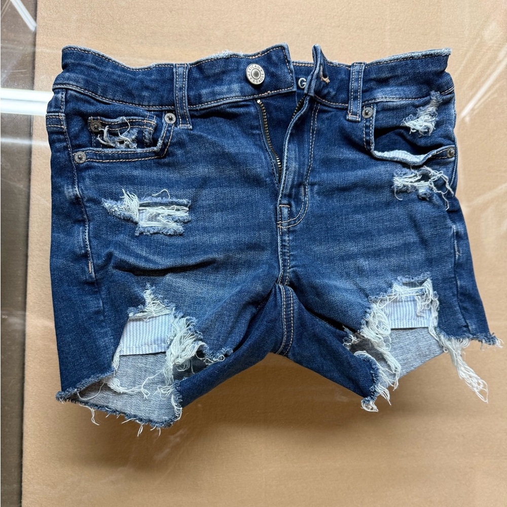 American Eagle - Distressed Denim Shorts - size 000